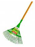 Vassoura de grama e jardim